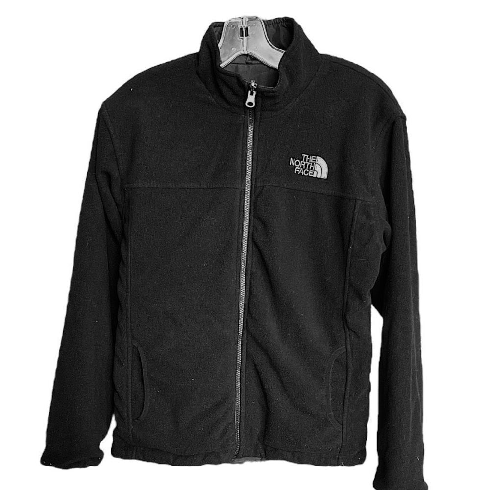 The North Face Women's Black Full Zip Fleece Side Reversible Jacket Size Small
